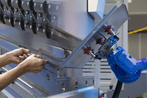 Абстрактная сцена автоматической руки робота
  