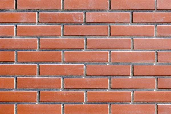 O fundo do papel de parede tijolo vermelho  . — Fotografia de Stock