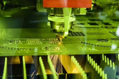 Sac metal plaka kesme fiber Lazer Kesim Makinası 