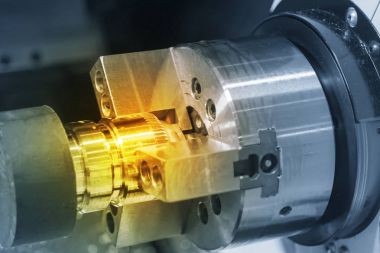 Çelik çubuk kesme Cnc Torna Makinesi 