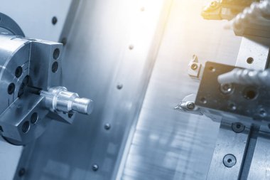 Metal vida kesme Cnc Torna Makinesi (Torna Makinesi) 