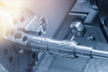 Pirinç şaft kesme Cnc Torna Makinesi  