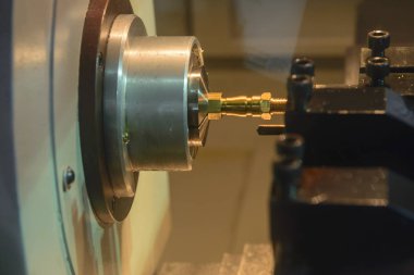 Pirinç şaft kesme küçük Cnc Torna