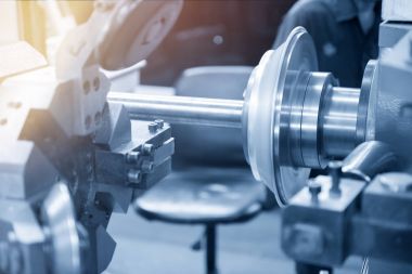 Bölümü oluşturan Cnc iplik makinası 