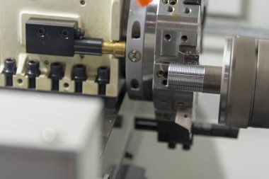 Cnc Torna Makinesi soyut sahne 