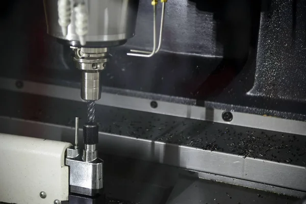 CNC freesbank meten van gereedschap lengte offset — Stockfoto