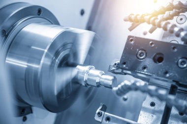 İplik kesme Cnc Torna Makinesi 