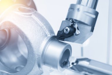 Cnc Torna Makinesi yakın çekim 