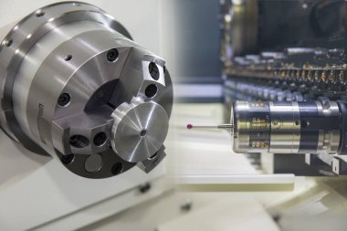 Cnc Torna veya Torna makine soyut sahne