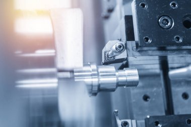İplik kesme Cnc Torna veya Torna Makinesi 