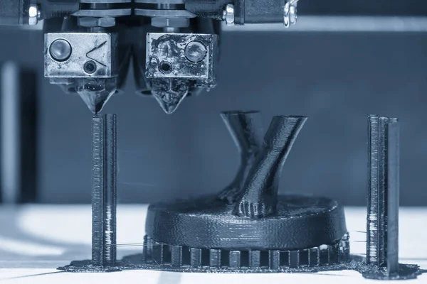 La impresora de la máquina de impresión 3D el prototipo por material de resina . — Foto de Stock