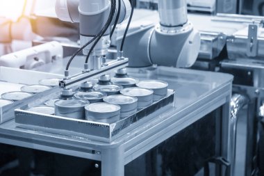 Gıda ambalajlama üretim süreci.