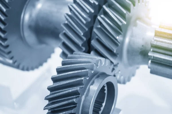 The close-up scene of transmission gear parts  . — Stock Photo, Image
