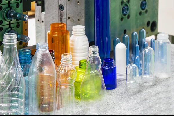 Los Diversos Tipos Botellas Plástico — Foto de Stock