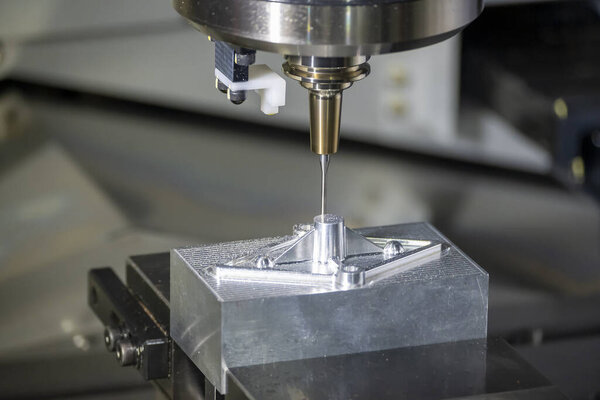  The CNC milling machine finishing cutting  the injection mold parts by  solid ball  endmill tools. The mold and die manufacturing process by machining center with the solid carbide endmill tools.