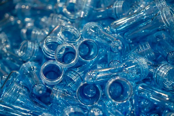 Pila Inyección Preforma Forma Las Botellas Pet Material Del Envase — Foto de Stock