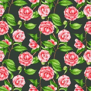 suluboya, el yapımı çiçek deseni