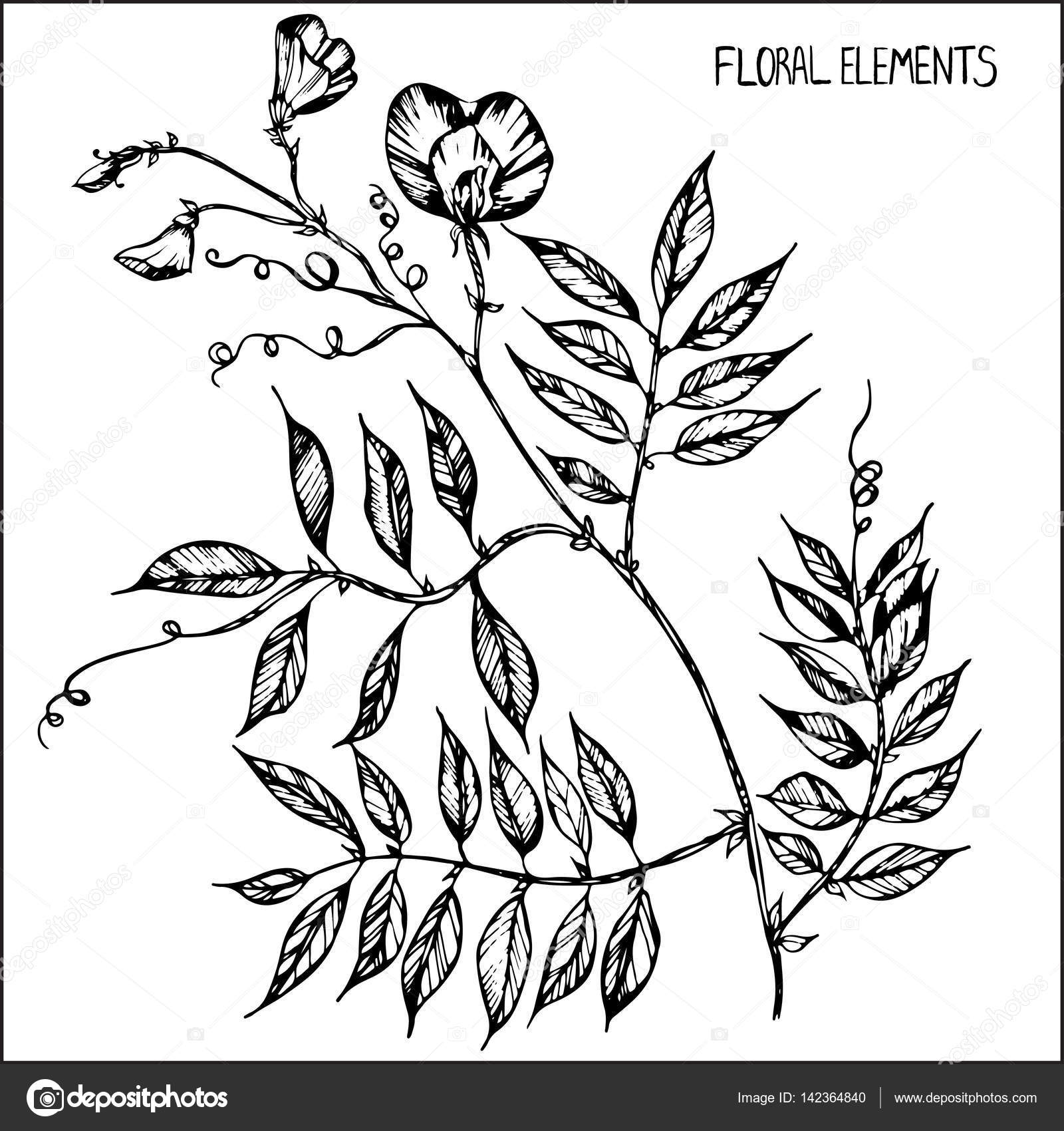 Desenhos simples para crianças para colorir de Flores e vegetação - Flores  e vegetação - Coloring Pages for Adults