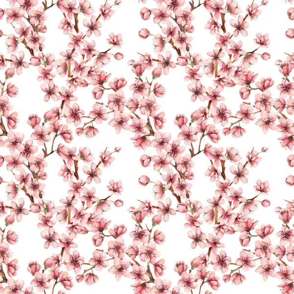 Suluboya kiraz çiçeği kartı 