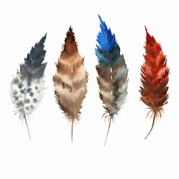 Boho style, plumes — Image vectorielle