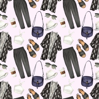 moda aksesuarları kümesi 