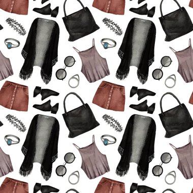 moda aksesuarları kümesi 