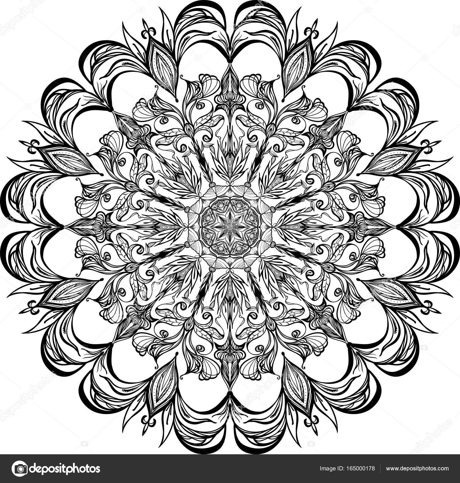 Mandala Kleurplaten Van Boeken Voor Kinderen Stockvector