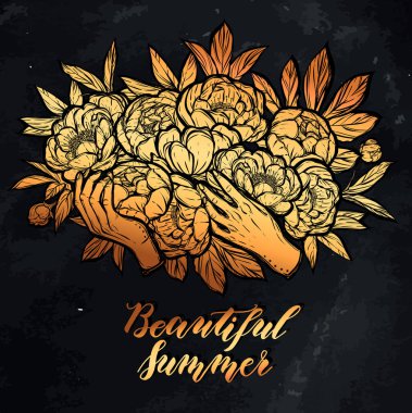 Elinde Peonies buket