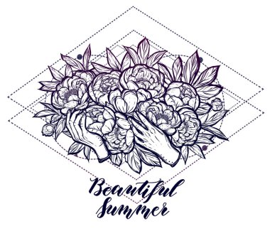 Elinde Peonies buket