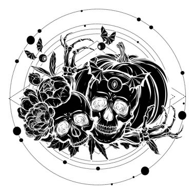 Kafatasları, yaprakları, Şakayık, kabak