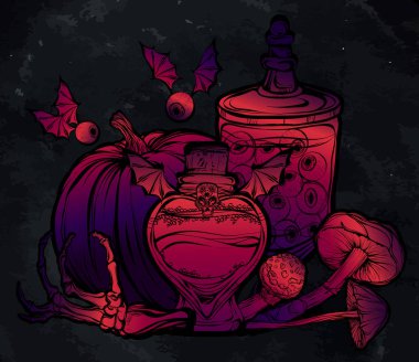 İksir, mantar, kabak, kemik