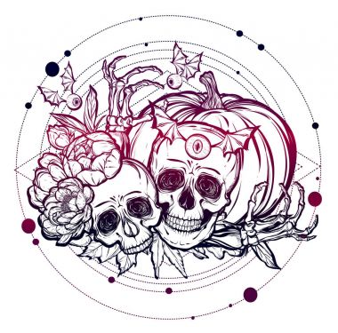 Kafatasları, yaprakları, Şakayık, kabak