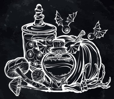 İksir, mantar, kabak, kemik