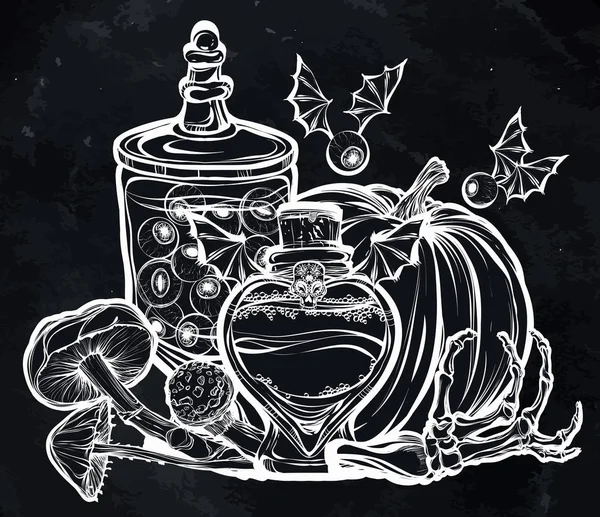 İksir, mantar, kabak, kemik