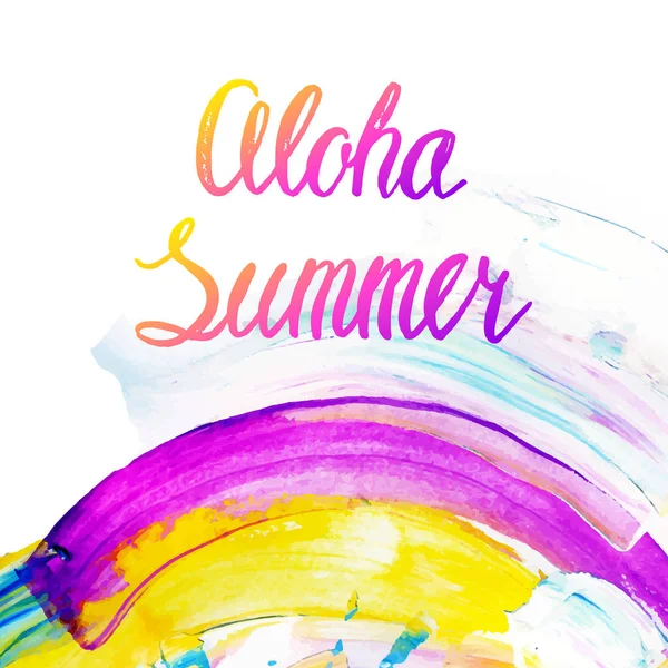 Aloha yaz güzel arka plan — Stok Vektör
