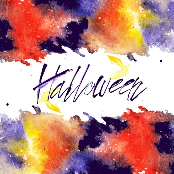 "Buon Halloween". Calligrafia — Vettoriale Stock