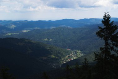 dağın tepesinde göster