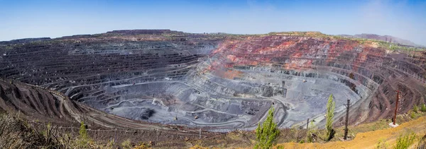 Панорама найбільших openpit шахта в Європі — стокове фото