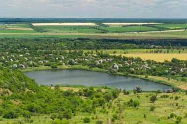 Krivoy Rog manzara havadan görünümü
