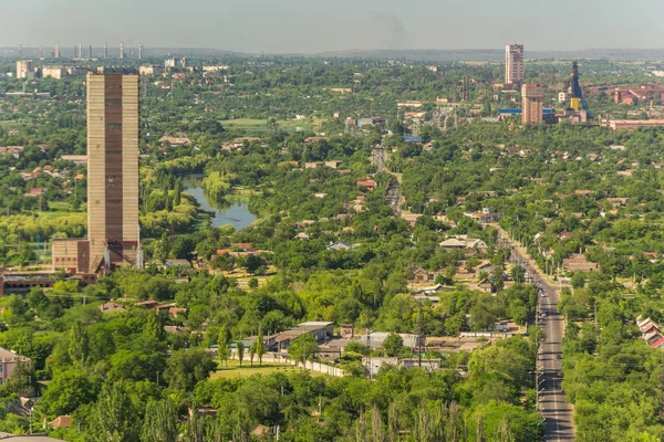 Vista aérea de los paisajes Krivoy Rog — Foto de Stock