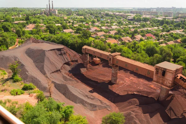 Промисловому районі Кривий Ріг, Україна — стокове фото