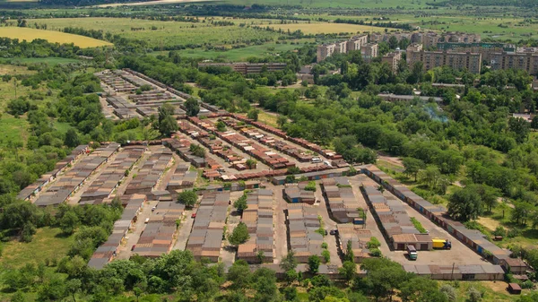 Vista aérea de los paisajes Krivoy Rog — Foto de Stock