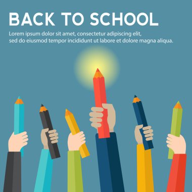 Kalem tutan eller ile okula dönüş 