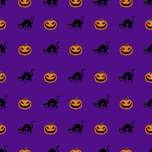 Modèle de vecteur de fond halloween sans couture — Image vectorielle