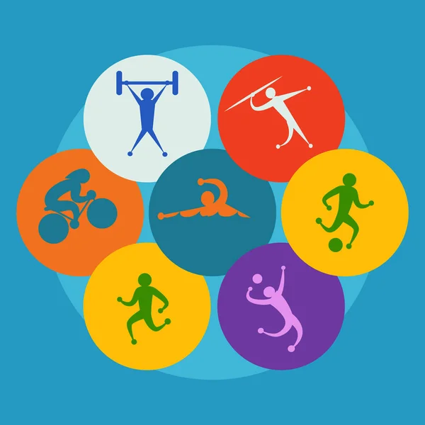 Sports Playing Vector Icons — Stock Vector