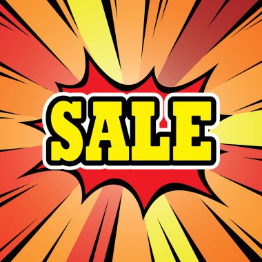 Karikatür komik grafik tasarım patlama patlama iletişim kutusu arka plan ses satışı için.