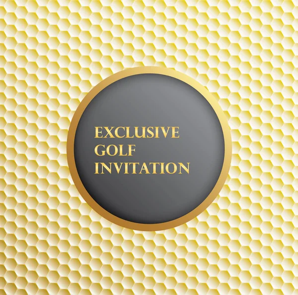 Diseño Gráfico Exclusivo Invitación Torneos Golf Diseño Que Representa Textura — Archivo Imágenes Vectoriales