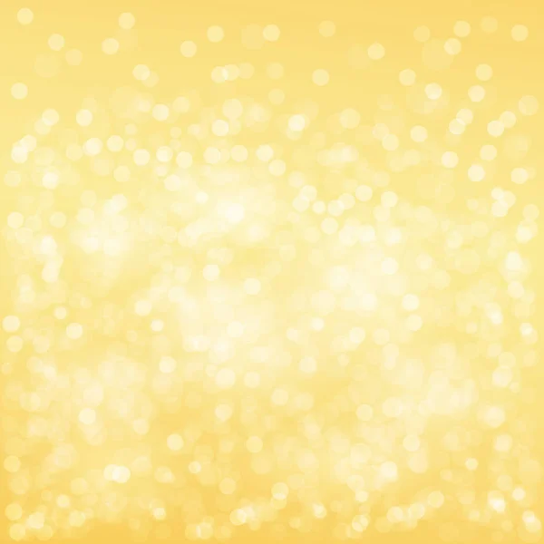 Abstract bokeh and defocus circles on gold background vector graphic design.