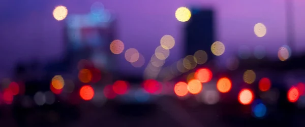 Abstract Blur Cars Street Twilight Evening — Stock Photo, Image