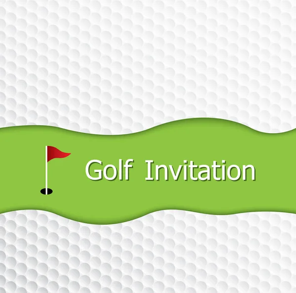Golf turnuva daveti el ilanı şablonu vektör grafik tasarım.